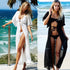 Lace Long Shawl Beach Chiffon Cardigan Beach Blouse - ROUTINE FASHION