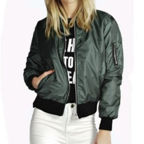 Sportswear Short Bomber Jacket Coat Autumn Women - ROUTINE FASHION