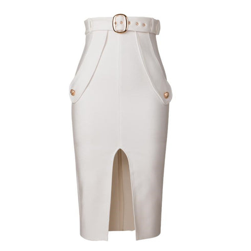 Split Hip Wrap All-match Bandage Skirt - ROUTINE FASHION