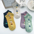 Retro Socks Shallow Mouth Flower Socks Women - ROUTINE FASHION
