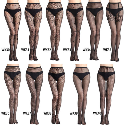Women Tights Transparent Sexy Stockings Plus Size Fishnet Pantyhose - ROUTINE FASHION