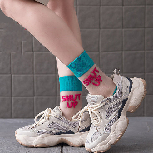 Glass Silk Crystal Socks Women Summer Thin Tube Socks - ROUTINE FASHION