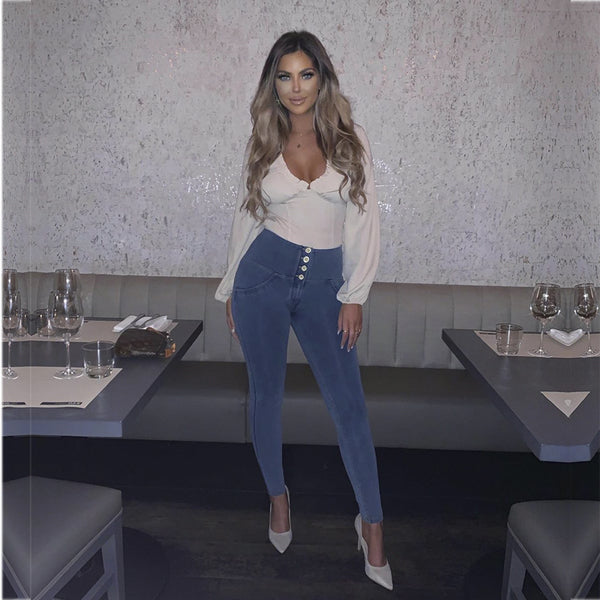 Peach Hip Jeans Women - ROUTINE FASHION
