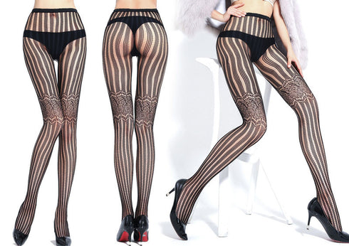 Women Tights Transparent Sexy Stockings Plus Size Fishnet Pantyhose - ROUTINE FASHION
