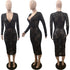 Lace Sexy Dress Dress V-neck Dress - ROUTINE FASHION