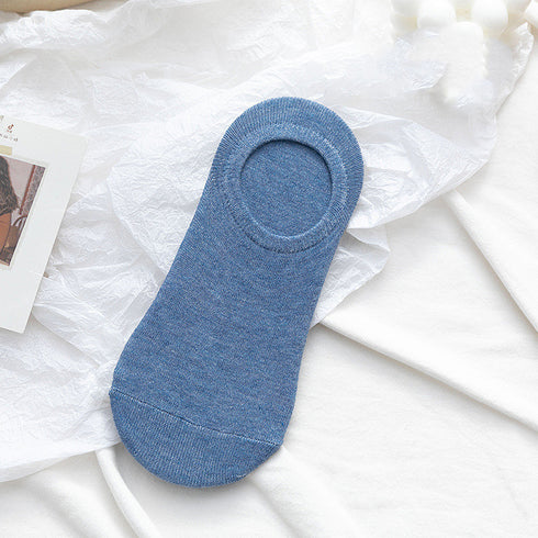 Socks Men And Women Solid Color Boat Socks Spring Invisible Socks Socks Socks Net Red Men'S Socks - ROUTINE FASHION