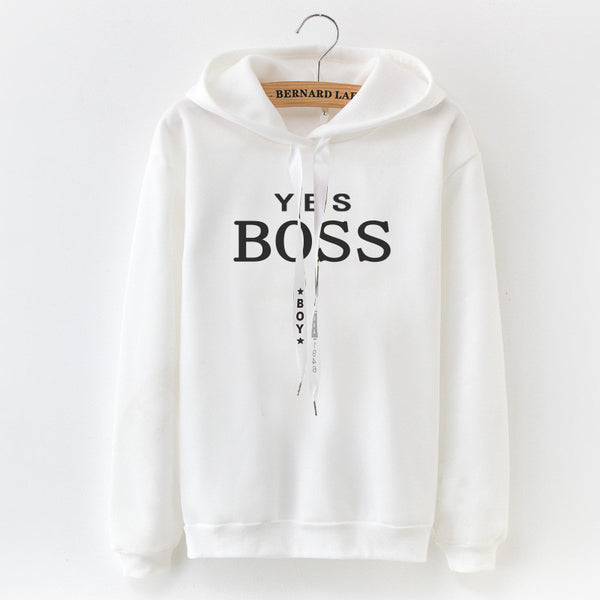 Letter Print Long Sleeve Sweatshirt Women - ROUTINE FASHION