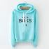 Letter Print Long Sleeve Sweatshirt Women - ROUTINE FASHION
