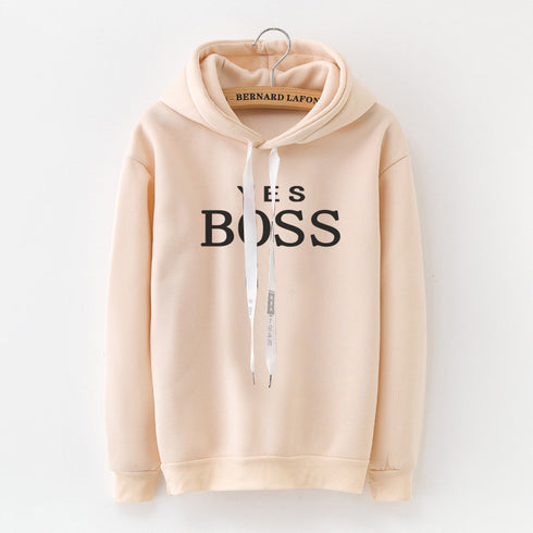 Letter Print Long Sleeve Sweatshirt Women - ROUTINE FASHION