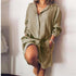 2022 Loose Mid Length Shirts Women Dress Cover-ups Tunics For Mini Dress - ROUTINE FASHION