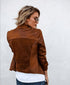 Deerskin Fleece Long Sleeve Short Jacket - ROUTINE FASHION