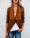 Deerskin Fleece Long Sleeve Short Jacket - ROUTINE FASHION