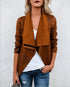Deerskin Fleece Long Sleeve Short Jacket - ROUTINE FASHION