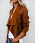 Deerskin Fleece Long Sleeve Short Jacket - ROUTINE FASHION
