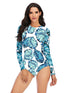 Long Sleeves Women One Piece Swimsuit - ROUTINE FASHION