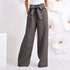 Women Pants Vintege Elastic Waist Long Pants Trousers - ROUTINE FASHION