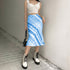 European And American Tie-dye High Waist Slim Wrap Hip Skirt - ROUTINE FASHION