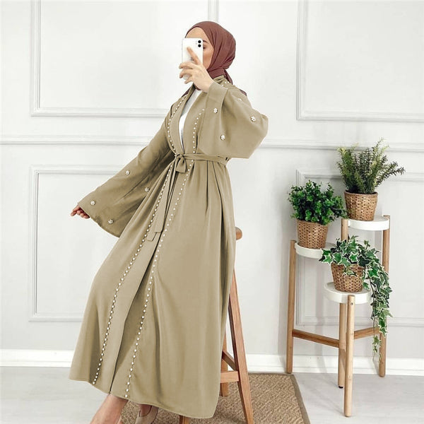 Eid Kaftan Moroccan Abaya Dubai Turkey Hijab Muslim Fashion - ROUTINE FASHION