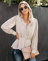 Fashion Simple V-neck Long-sleeved Blouse Blouse - ROUTINE FASHION