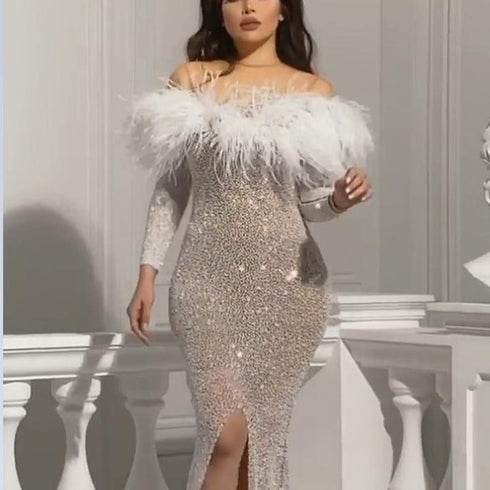 Sexy Sequin Party Dress For 2021 Ladies Sexy Party Evening Dress Fashion Dress - ROUTINE FASHION