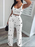 Vest Trousers Casual Sports Star Print Suit Women - ROUTINE FASHION