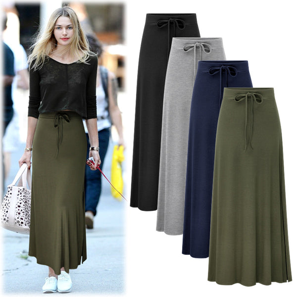 Women'S High Waist Skirt With Hip Skirt A-Line - ROUTINE FASHION