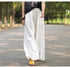 Cotton Linen Wide Legged Pants Women Loose Trousers - ROUTINE FASHION