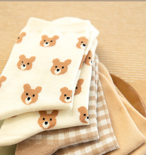 Cute Bear Girls Socks Funny Animal Party Women Socks Cotton Female Socks - ROUTINE FASHION