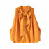 Sexy Blouses Orange Crop Ladies Shirt - ROUTINE FASHION