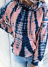 Tie-dye Printed Hooded Sweatshirt Long-sleeved Plus Size Top Women - ROUTINE FASHION
