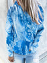 Tie-dye Printed Hooded Sweatshirt Long-sleeved Plus Size Top Women - ROUTINE FASHION
