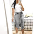 Denim Long Skirt Buttoned Slim Sexy Long Skirt - ROUTINE FASHION