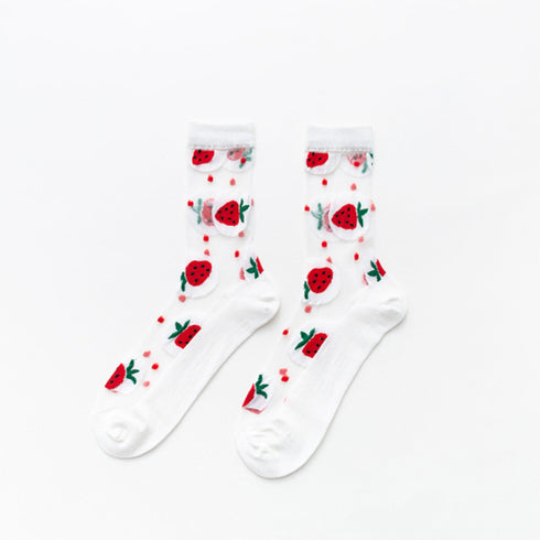 Female Tide Socks Fruit Cartoon Socks Women - ROUTINE FASHION