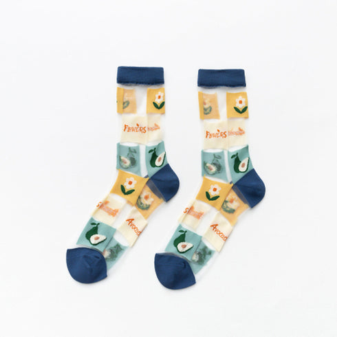 Female Tide Socks Fruit Cartoon Socks Women - ROUTINE FASHION
