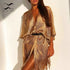 Tassel gold bikini cover up Sexy beach dress for women beach - ROUTINE FASHION