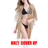 Tassel gold bikini cover up Sexy beach dress for women beach - ROUTINE FASHION