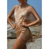 Tassel gold bikini cover up Sexy beach dress for women beach - ROUTINE FASHION