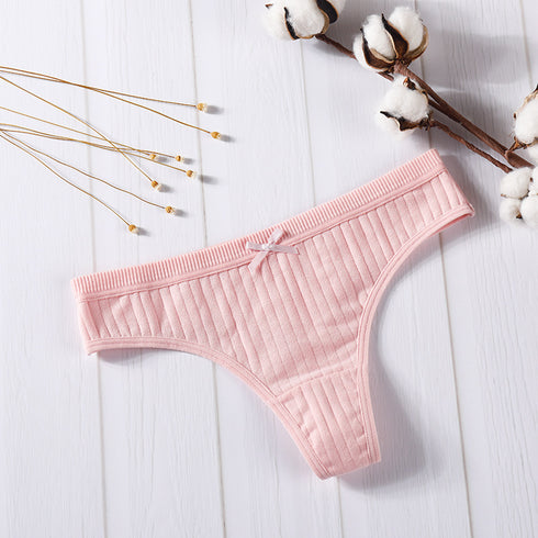 Women's cotton thong - ROUTINE FASHION
