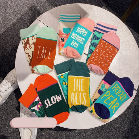 Sydney life illustration socks cotton socks women - ROUTINE FASHION