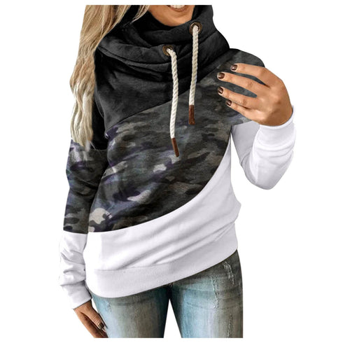 Hoodies Women Camouflage hoodie Sweatshirt - ROUTINE FASHION
