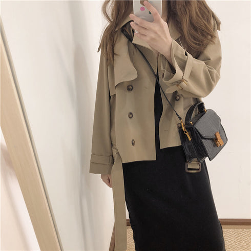 Women's short trench coat - ROUTINE FASHION