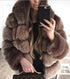 Women Luxury Winter Warm Fluffy Faux Fur Short Coat Jacket - ROUTINE FASHION