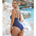 Solid color one-piece bikini swimsuit for women - ROUTINE FASHION