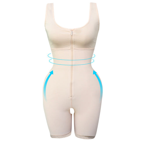 Women's Zipper Slimming Bodysuit Shapewear - ROUTINE FASHION