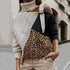 Winter women sweater leopard stitching sweater - ROUTINE FASHION