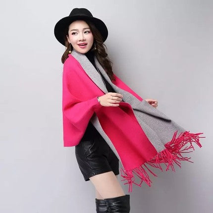 Cape cloak imitation cashmere shawl scarf - ROUTINE FASHION