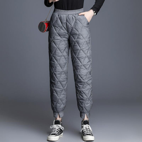 Down cotton trousers for women - ROUTINE FASHION