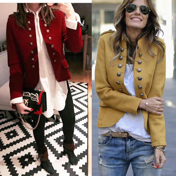 Fashion Button Blazer - ROUTINE FASHION