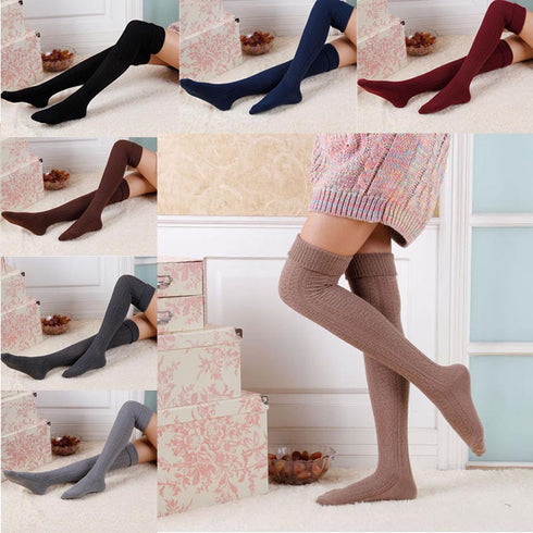 Long knee stockings high tube stockings Japanese women's socks stacked stockings thigh socks - ROUTINE FASHION