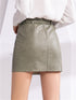 Women's Pu leather skirt - ROUTINE FASHION